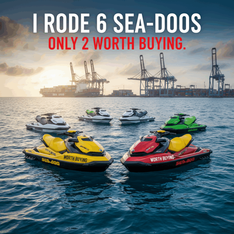 Professional featured image for maritime/shipping article: I Rode 6 Sea-Doos. Only 2 Worth Buying..