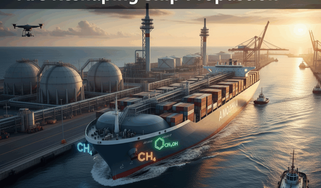 Professional featured image for maritime/shipping article: LNG, Methanol and Ammonia Are Reshaping S