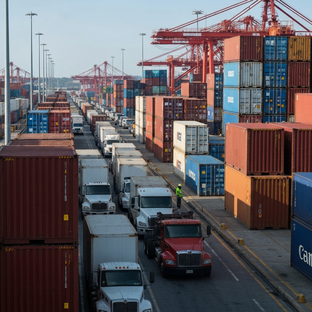 Asia-US Container Bookings Surge on Tariff Fears