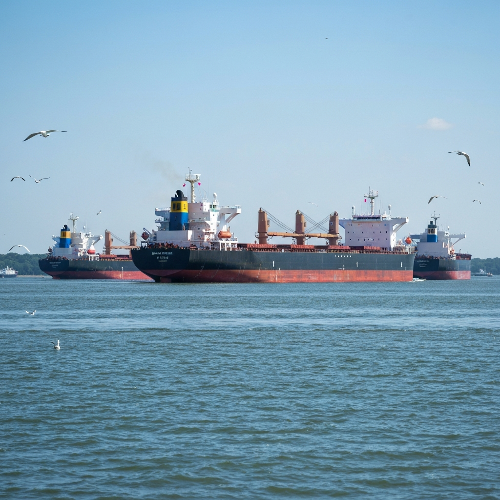 Bulk Carrier Grounds in Chesapeake Bay