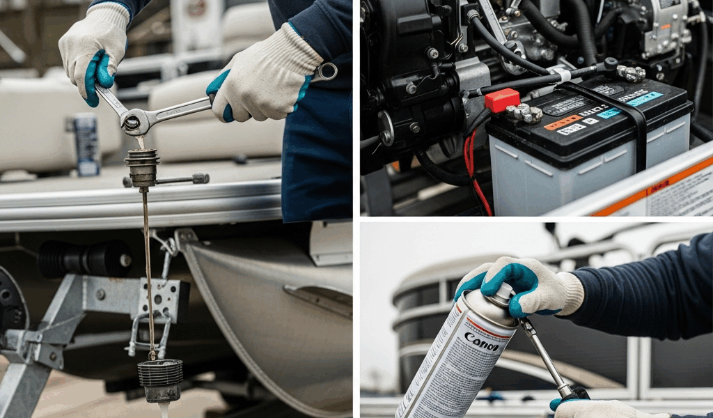 Professional photograph related to: Pontoon Boat Winterization Checklist — Every Step Before Storage