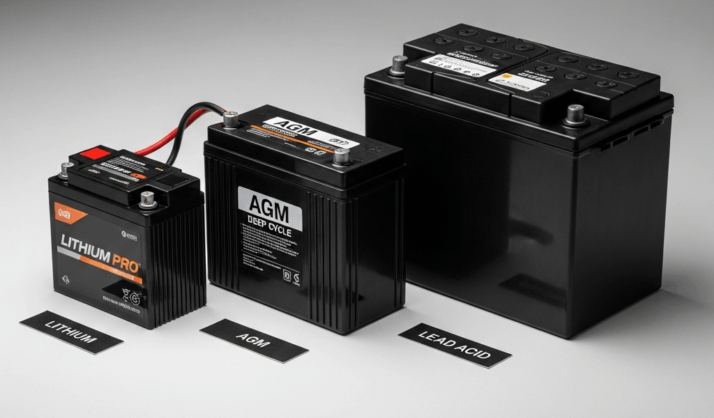 Professional photograph related to: Trolling Motor Battery Guide — Lithium vs AGM vs Lead Acid for 2