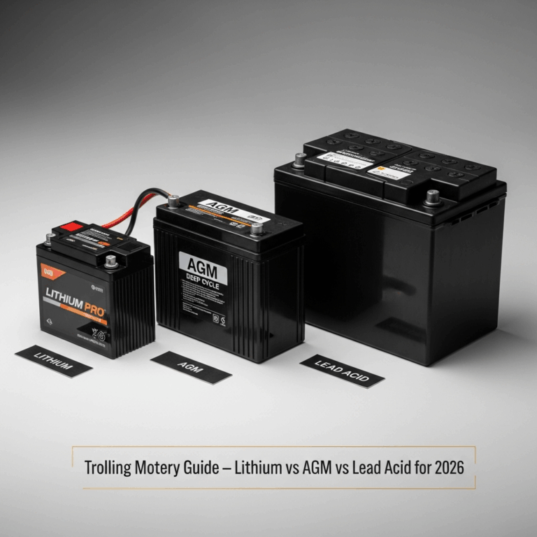 Professional photograph related to: Trolling Motor Battery Guide — Lithium vs AGM vs Lead Acid for 2